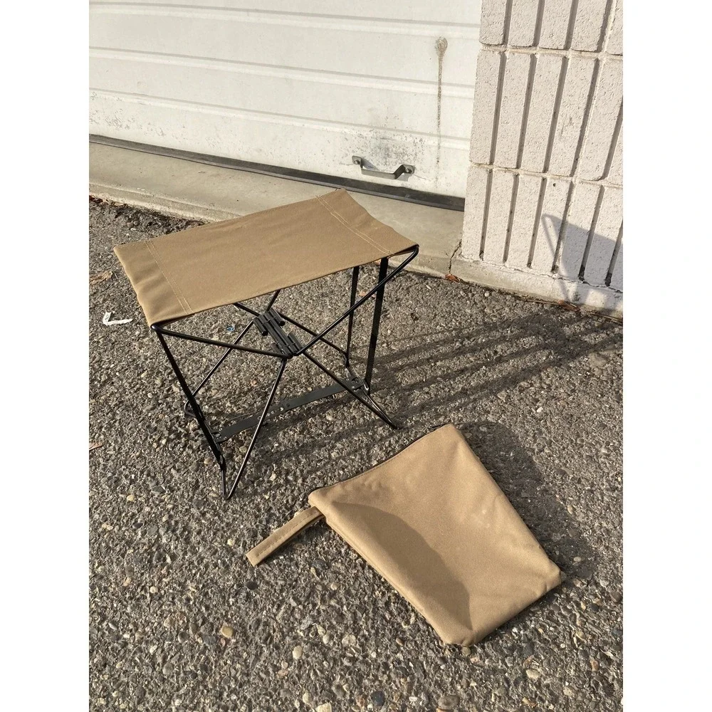 Rothco Coyote Brown Lightweight Foldable Portable Sitting Stool & Carry Pouch